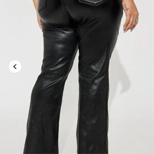 BRAND NEW W/O TAGS SIZE 15 FAUX PATENT LEATER PAMTS